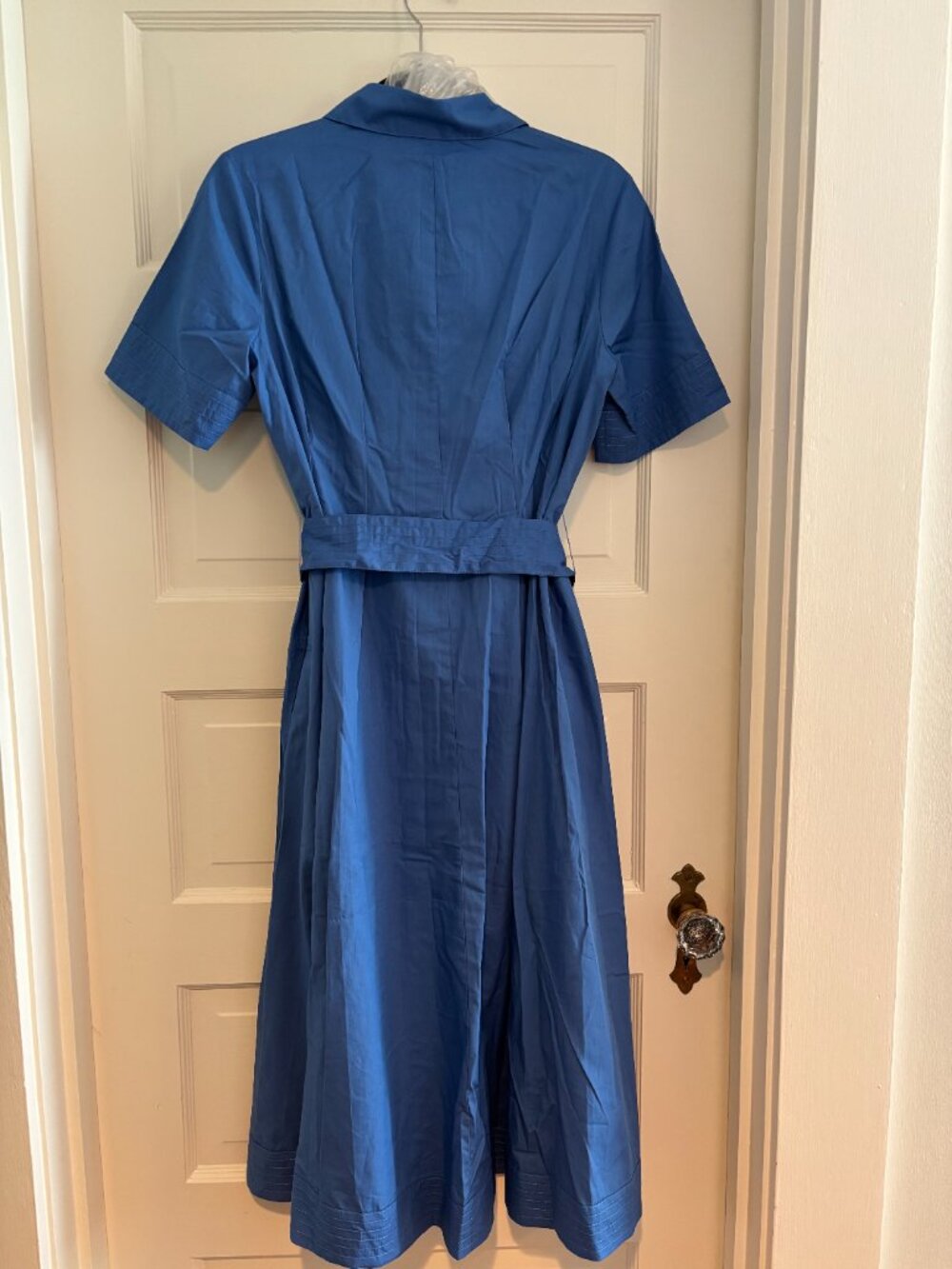 BODEN Pippa midi shirt dress in BLUE - Brand New - PETITE Size 8